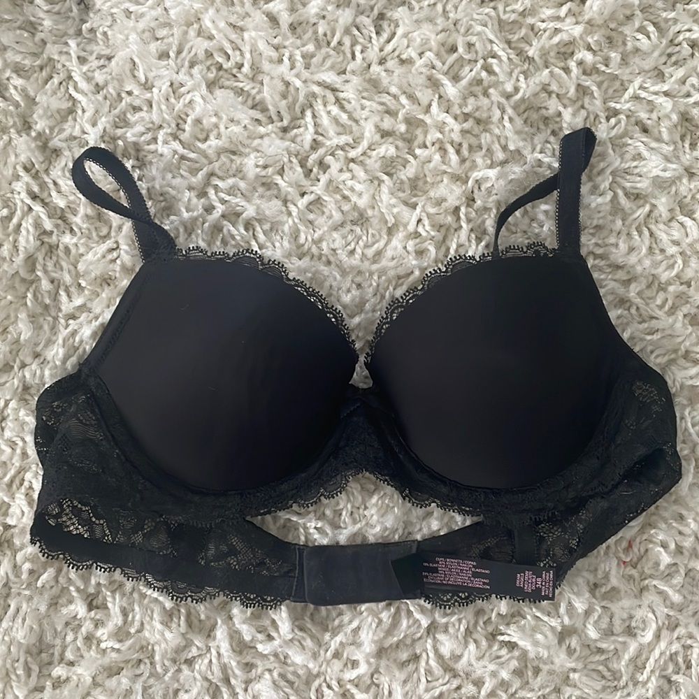 Victoria secret black lace bra
